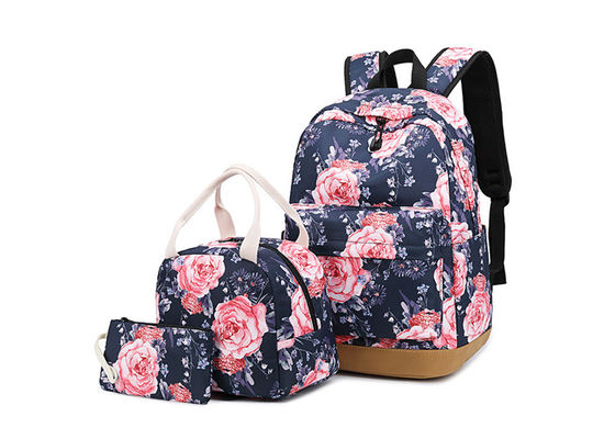 Camping Flowers Bud Kids Canvas Backpack