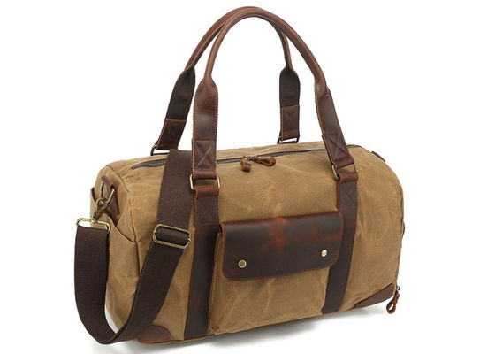 Mens Daily Life Leather Overnight Duffel Bag