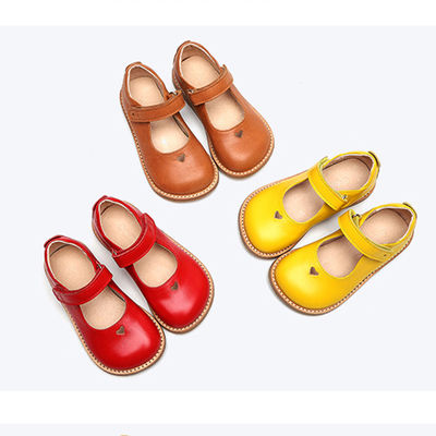 Soft Kids Shoes Baby Girl Sandals Leather Cute Sandals Yellow Mary Jane Shoes