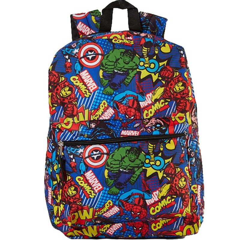 New Fashion Kids Graffiti Spiderman Captain for Kids and Adults 16 Inch Backpack