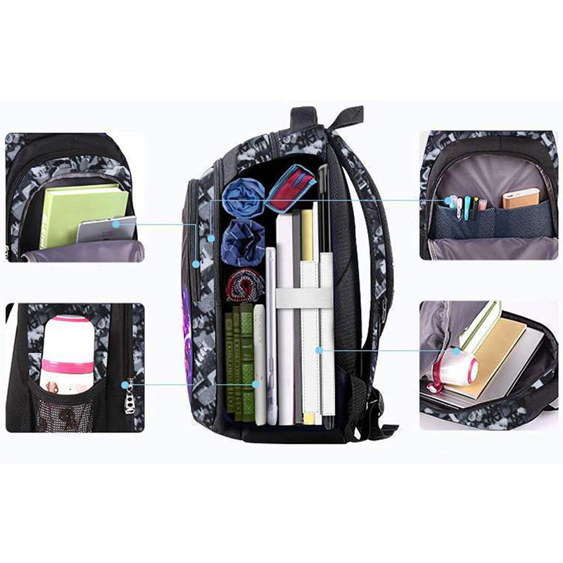 Large Capacity Waterproof School Bags Durable School Backpack for Kids Boys Travel Bag