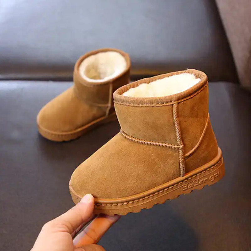Classic Boys / Girls Winter Warm Snow Boots Middle Tube Artificial Fur Lining