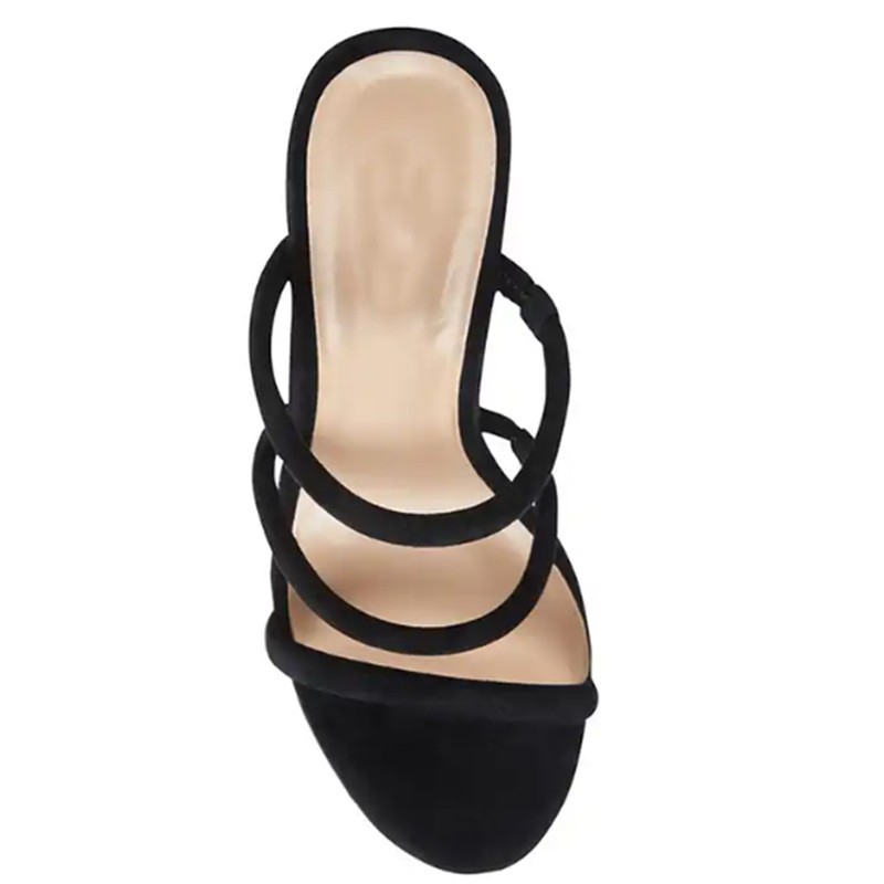 Fashion High Platform Women'S Wedge Heel Slippers Roman Straps PU Material