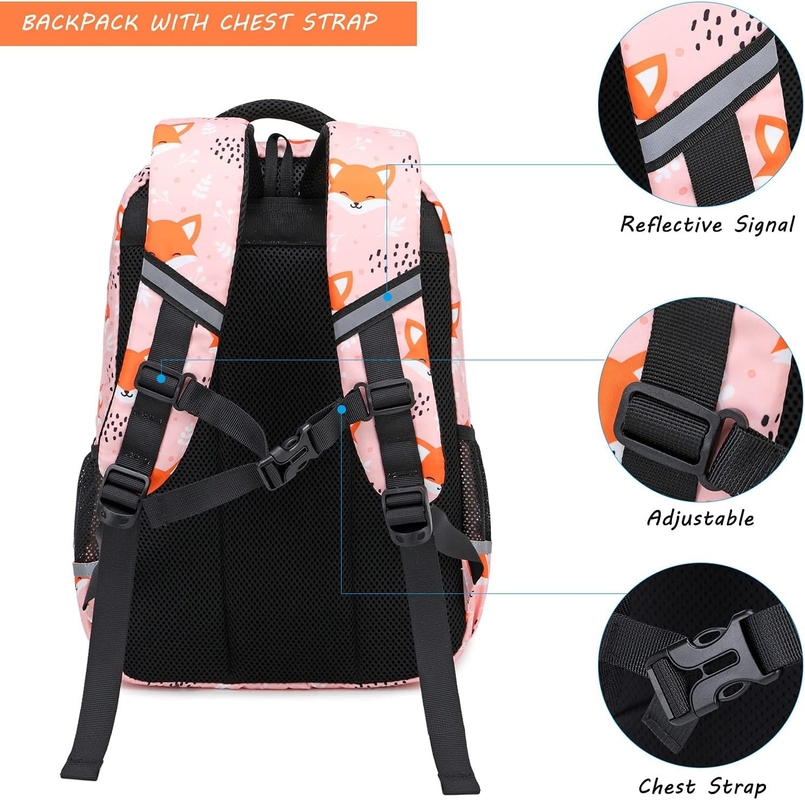 Soekidy Backpacks For Girls Backpack For School Fox Unicorn Backpack Kids Backpack Set, Preschool Bookbag