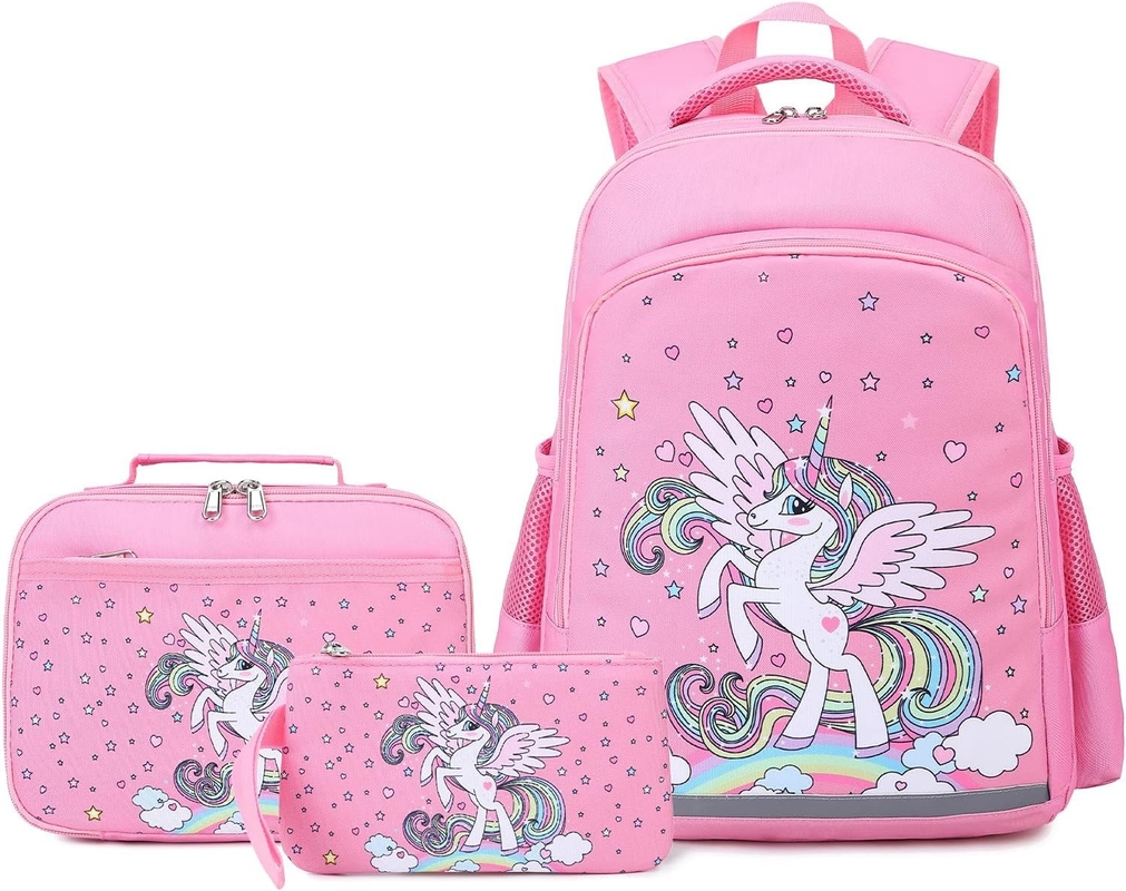 Girls Backpack School Backpack Unicorn Backpack Three Piece Set Pre School Backpack