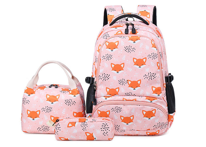 Pink Fox Children School Bag