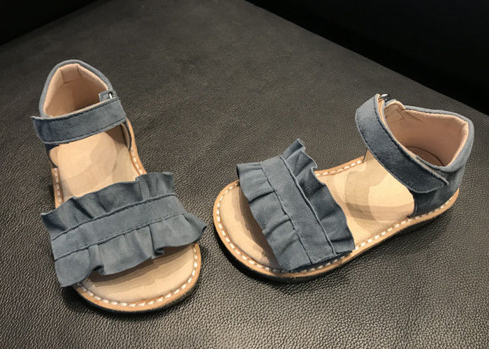 Girls Summer Upper Material Doeskin Kids Sandals Shoes