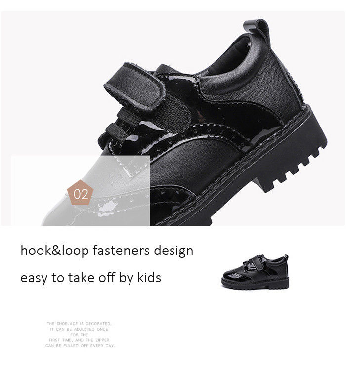 School Uniform Soft Microfiber Toddler Dress Shoes