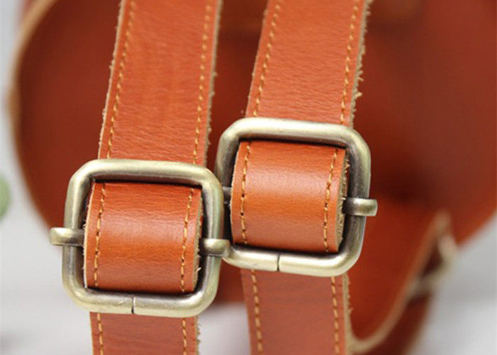 Zipper Closure CPC Cowhide Leather Purses Cute Backpack For Kids Girls
