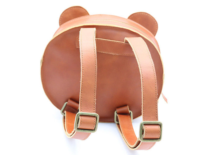 Zipper Closure CPC Cowhide Leather Purses Cute Backpack For Kids Girls