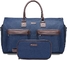 Men'S Large Capacity Travel Bag Crossbody Bag Men'S Shoulder Satchel Canvas Handbag (Blue)