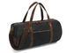 Genuine Leather Waterproof Waxed Canvas Travel Duffel Bag
