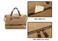 Businessman Genuine Leather Travel Duffel Backpack