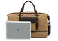 Businessman Genuine Leather Travel Duffel Backpack