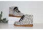 Children's Leopard Pattern 16.3cm 17.8cm Real Leather Martin Boots