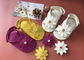 Handmade Flower EU 19-22 Rubber Outsole Kids Shoes pigskin Lining