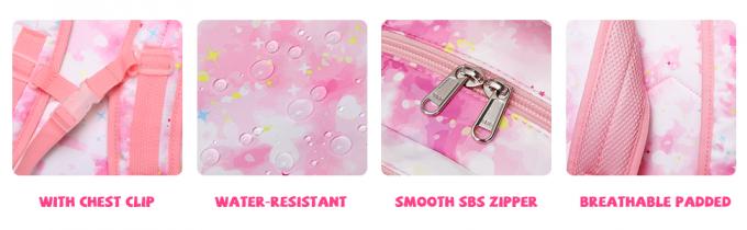 Polyester Kids School Backpack Mermaid School Bag Three Pieces Set 1